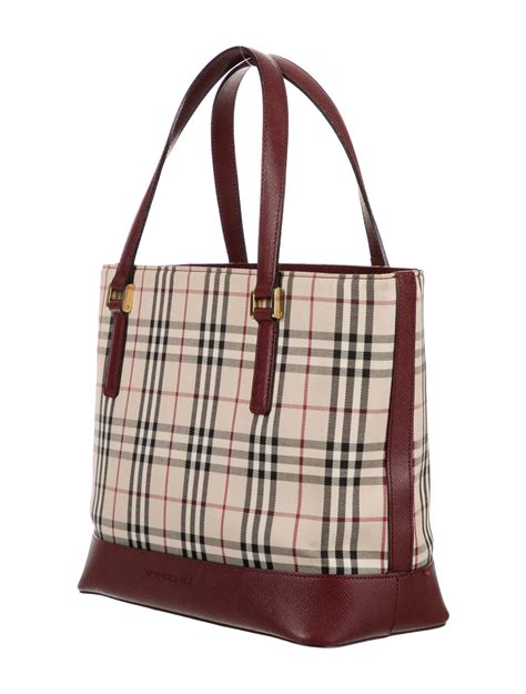 burberry leather tote.